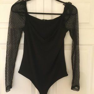 Mesh Sleeve Bodysuit